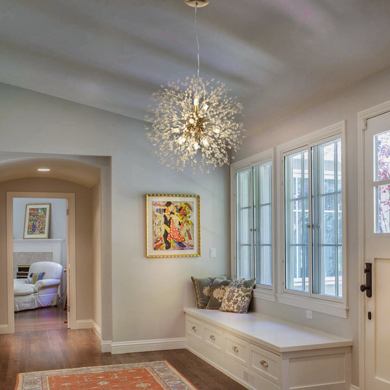 Everly Quinn Lakeyah 9 - Light Sputnik Sphere Chandelier & Reviews